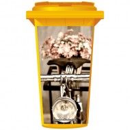 Old Fashioned Bicycle Wheelie Bin Sticker Panel